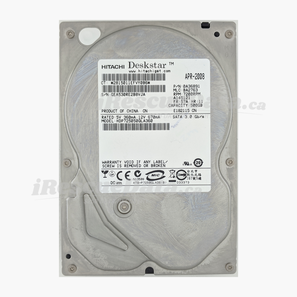 Hitachi HDP725050GLA360 GEA530RE2B8VJA