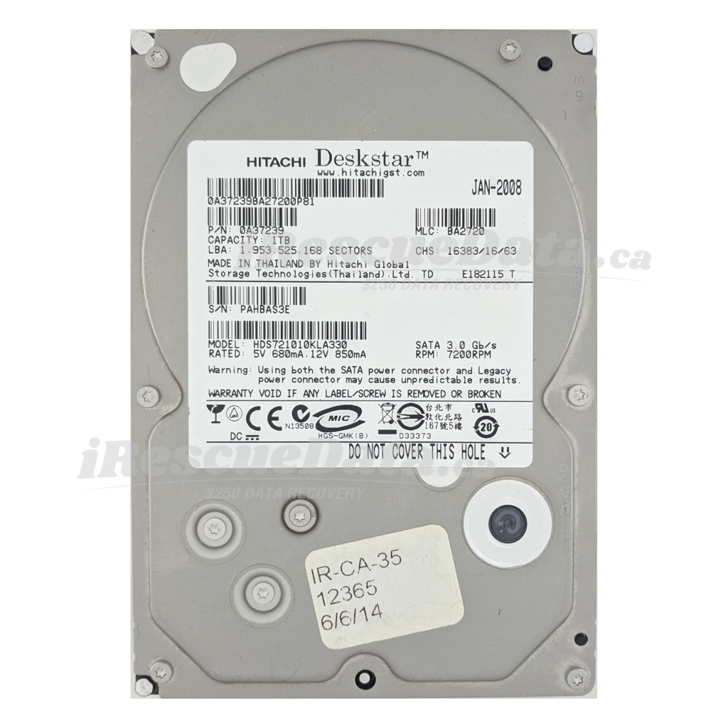 Hitachi HDS721010KLA330 GTE000PAHBAS3E