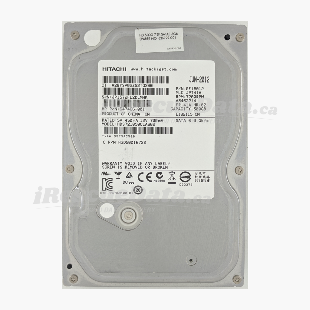 Hitachi HDS721050CLA660 JP1572FL2DLMHK
