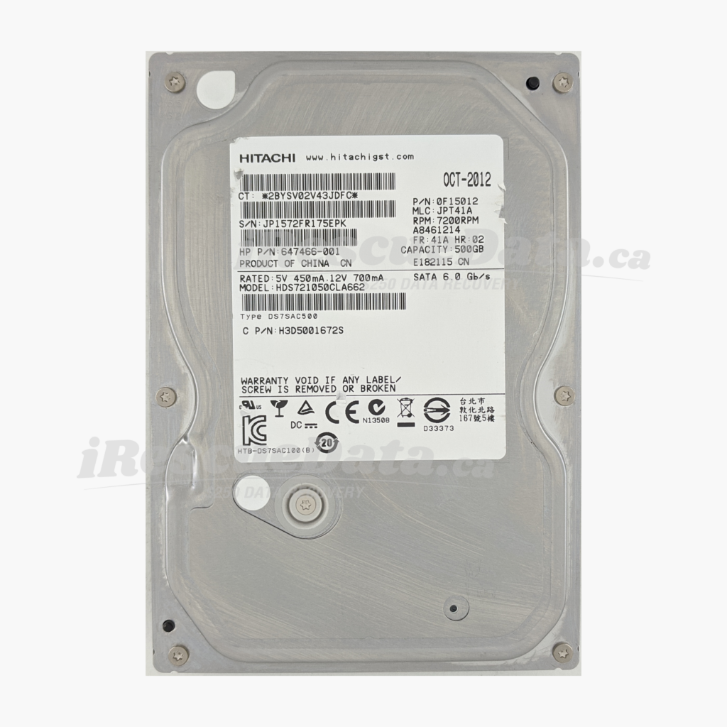 Hitachi HDS721050CLA660 JP1572FR175EPK