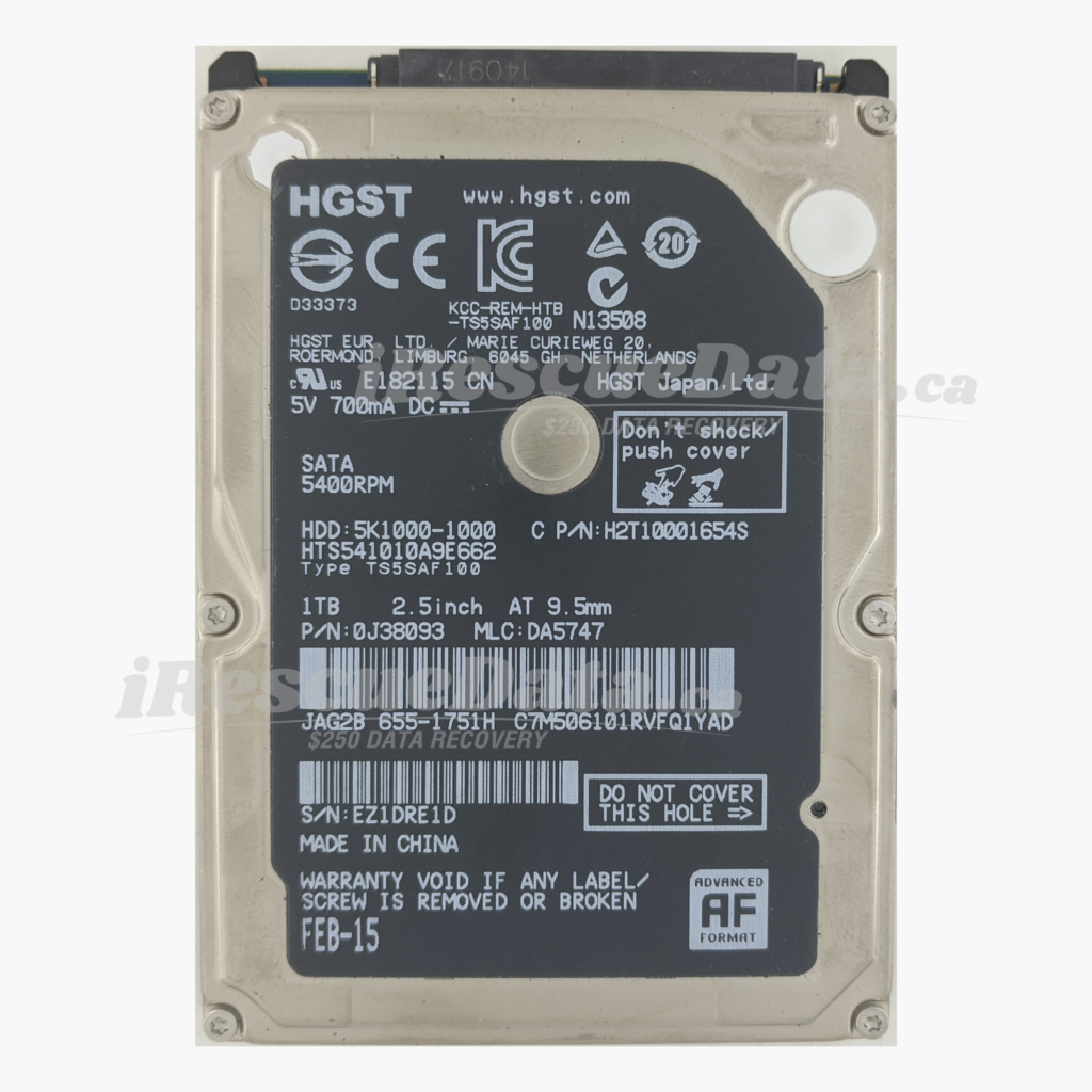 Hitachi HTS541010A9E662 JD8002EZ1DRE1D