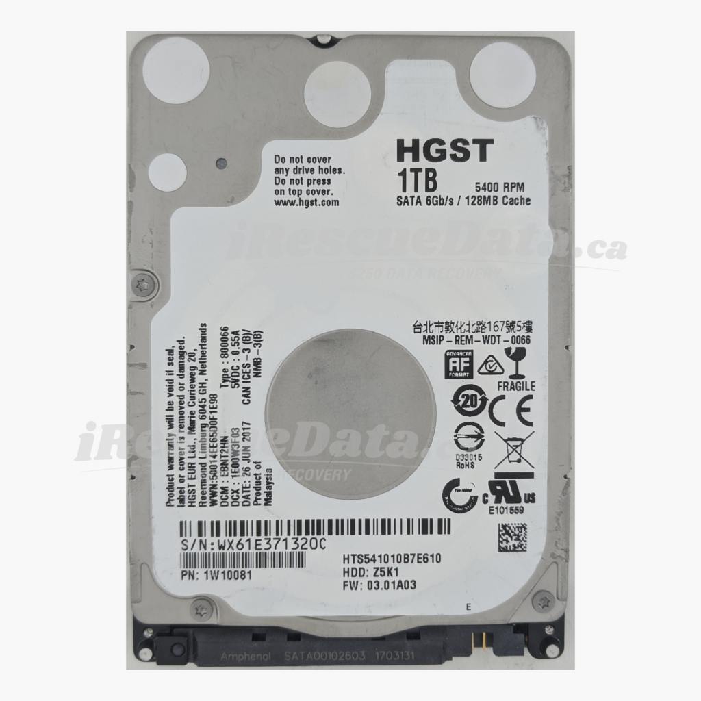 Hitachi HTS541010B7E610 WX61E371320C