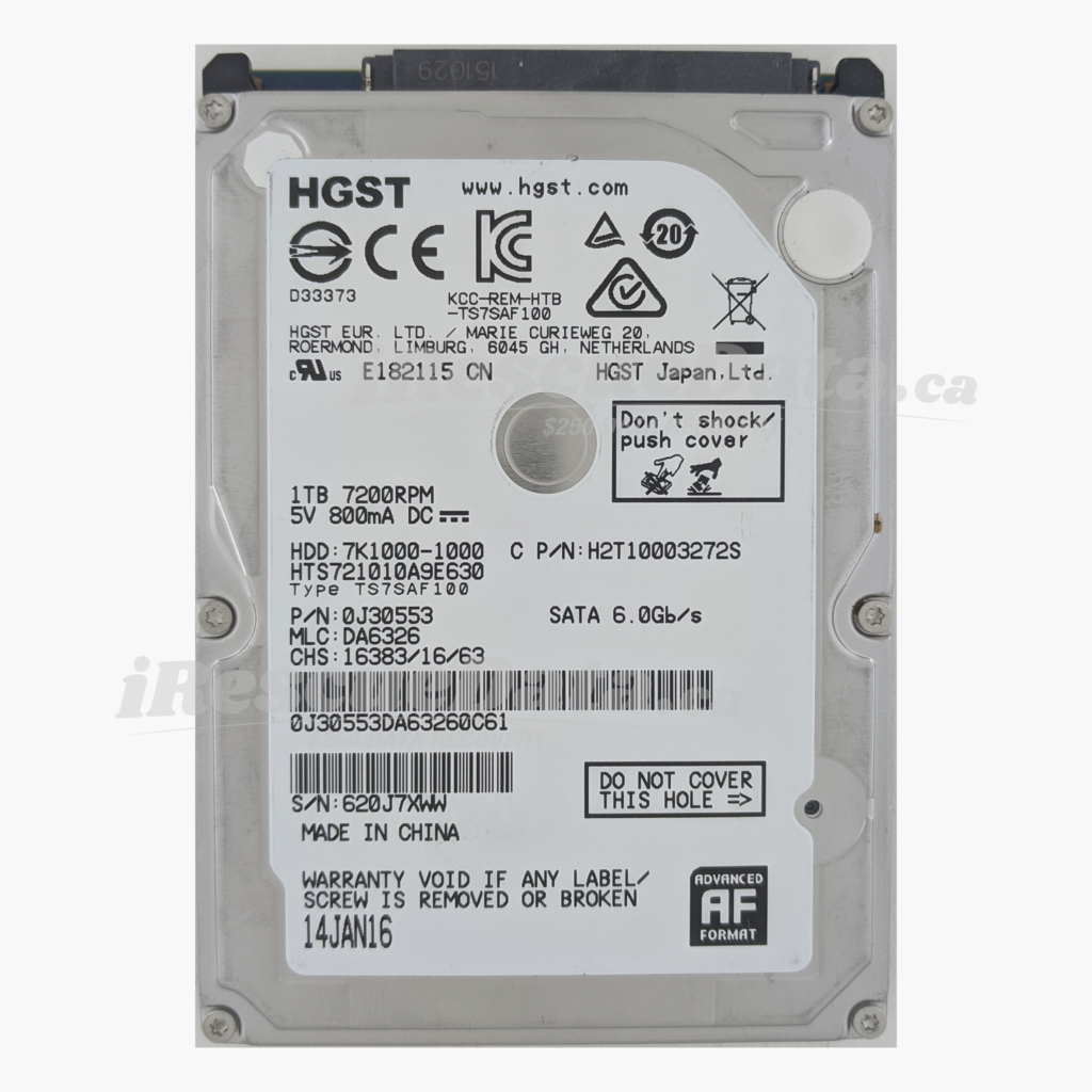 Hitachi HTS721010A9E630 JS100Y620J7XWW