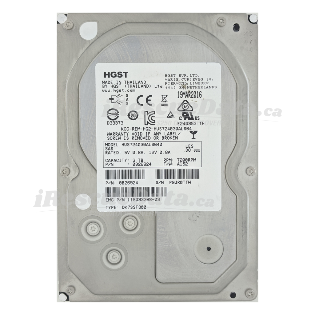 Hitachi HUS72403CLAR3000 P9JR0TTW