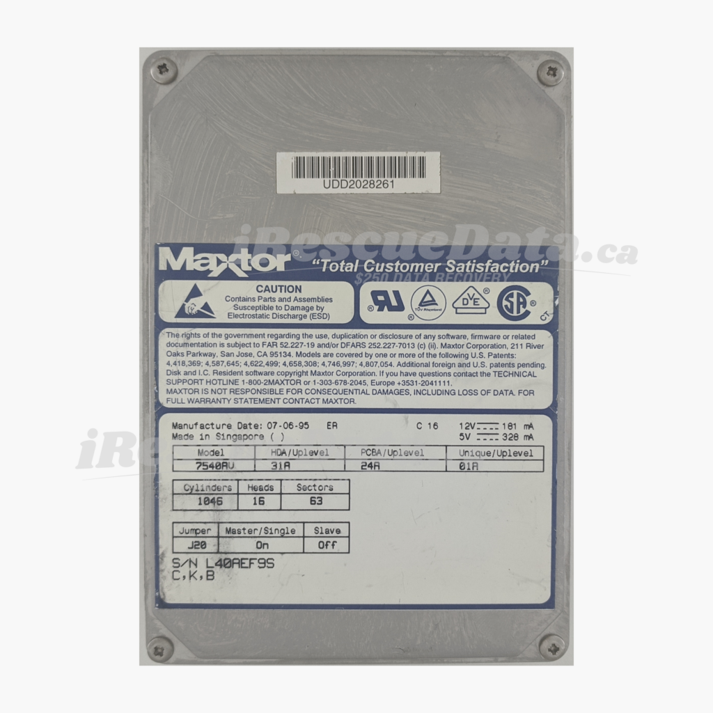 Maxtor 7540-AV L40AEF9S