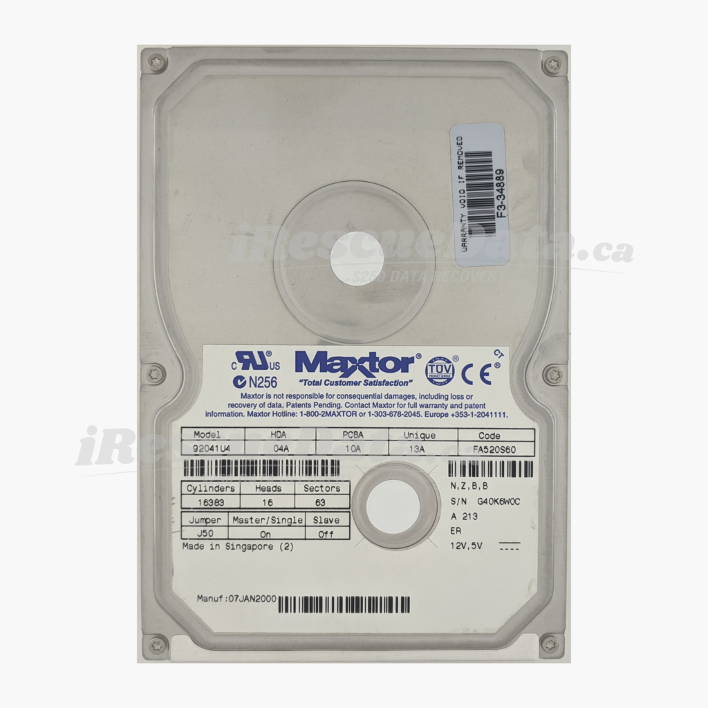 Maxtor 92041U4 G40K6W0C
