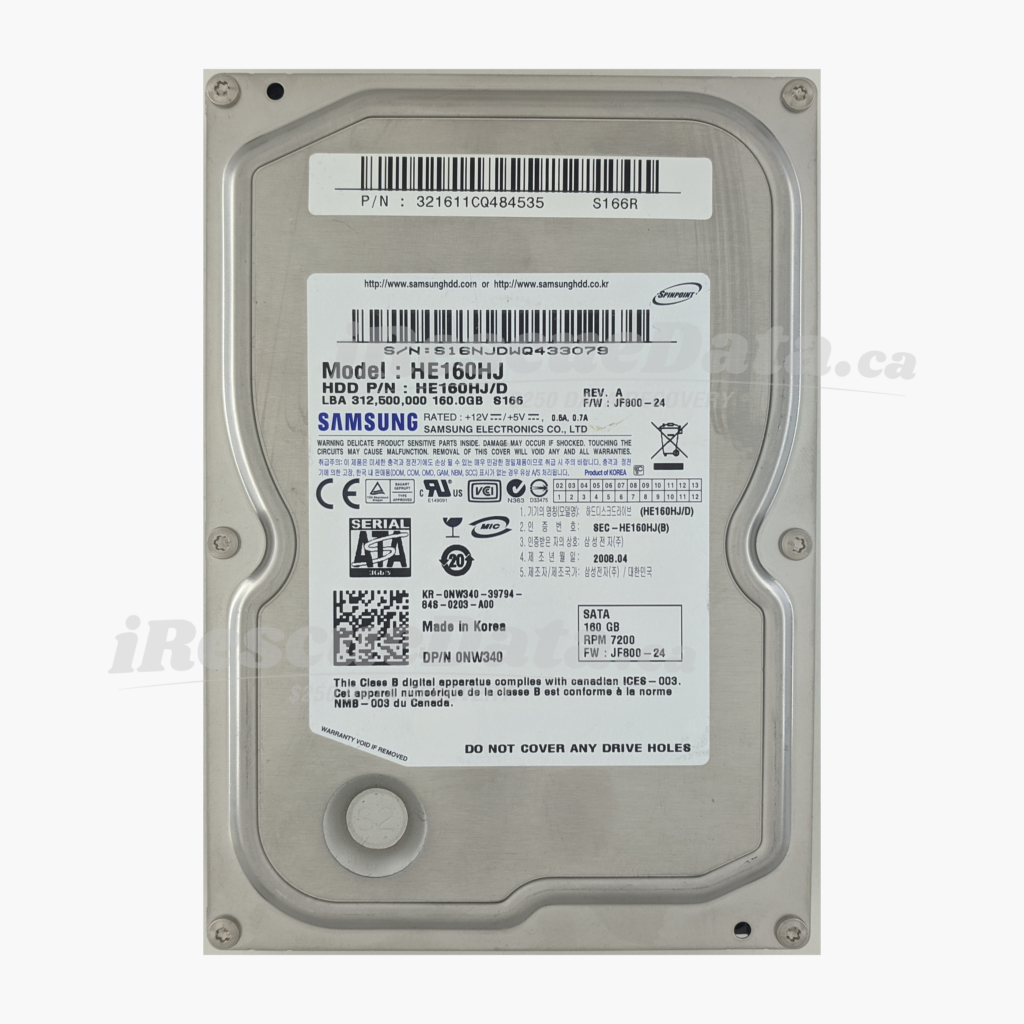 Samsung HE160HJ S16NJDWQ433079