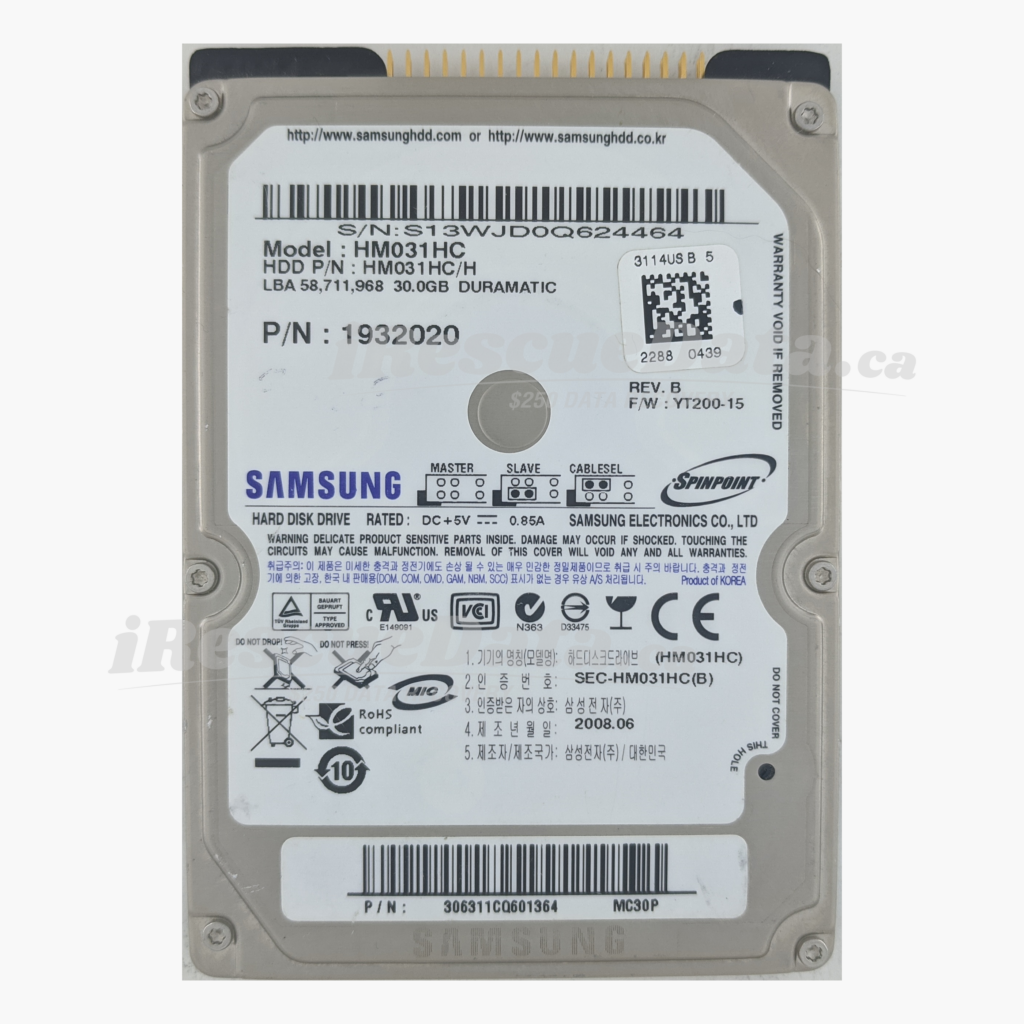 Samsung HM031HC S13WJD0Q624464