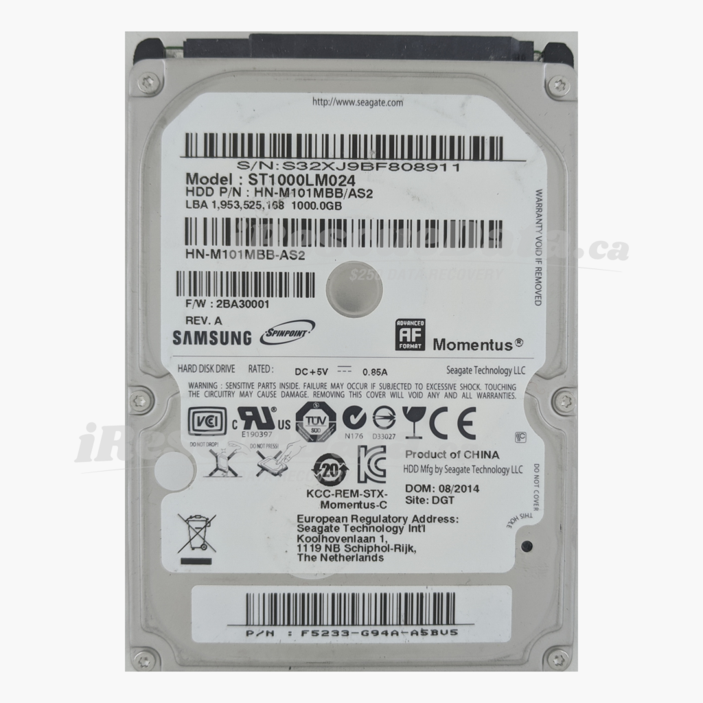 Samsung HN-M101MBB S32XJ9BF808911
