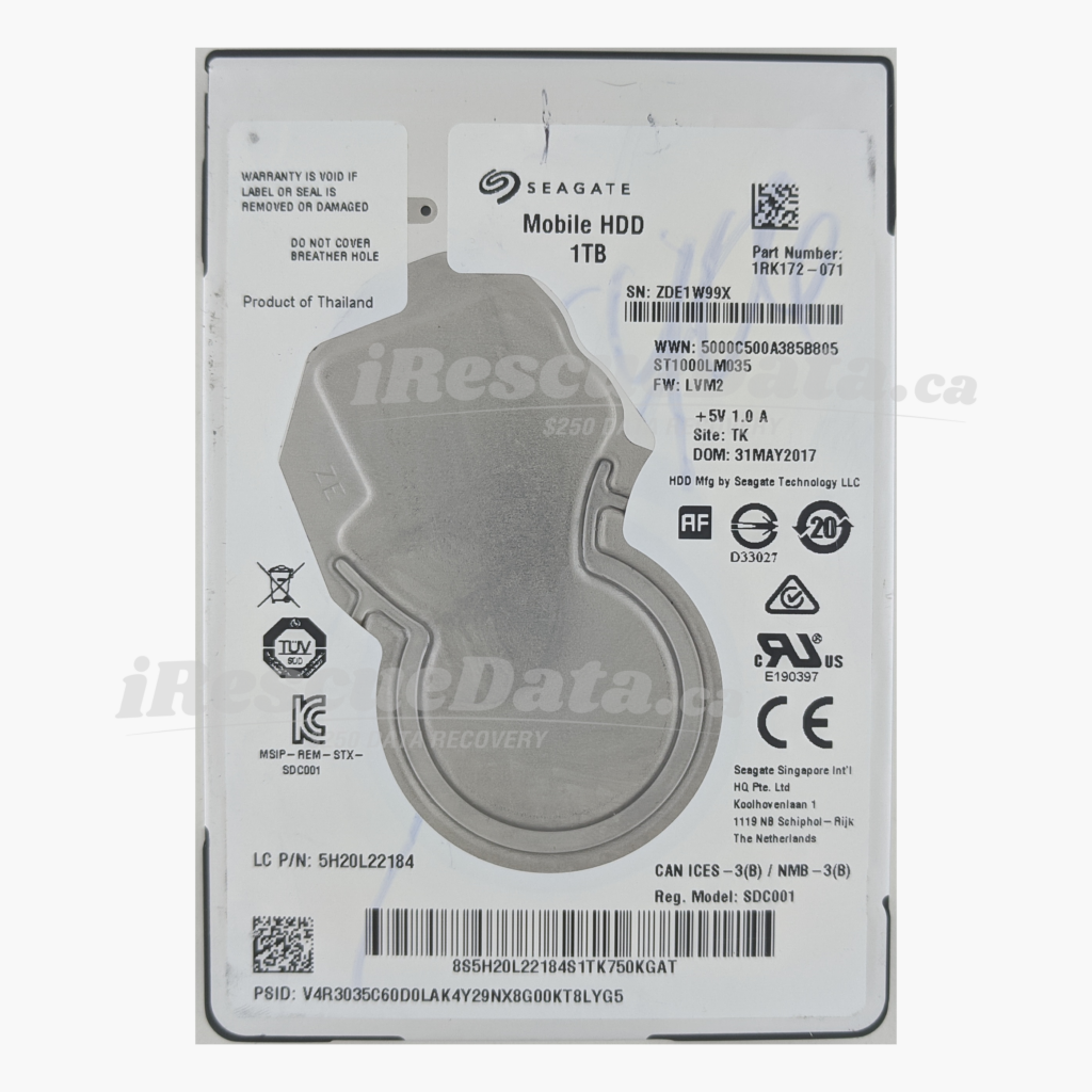Seagate ST1000LM035-1RK172 ZDE1W99X
