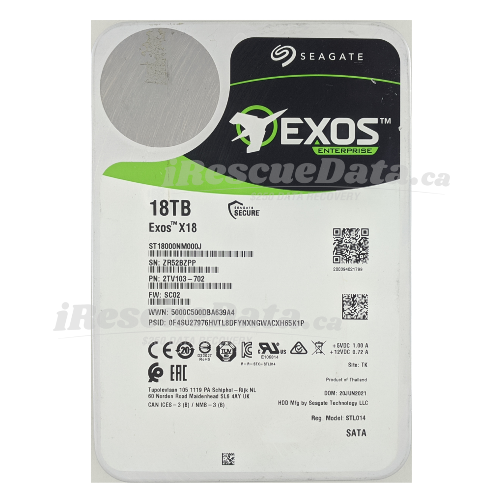 Seagate ST18000NM000J-2TV103 ZR52BZPP