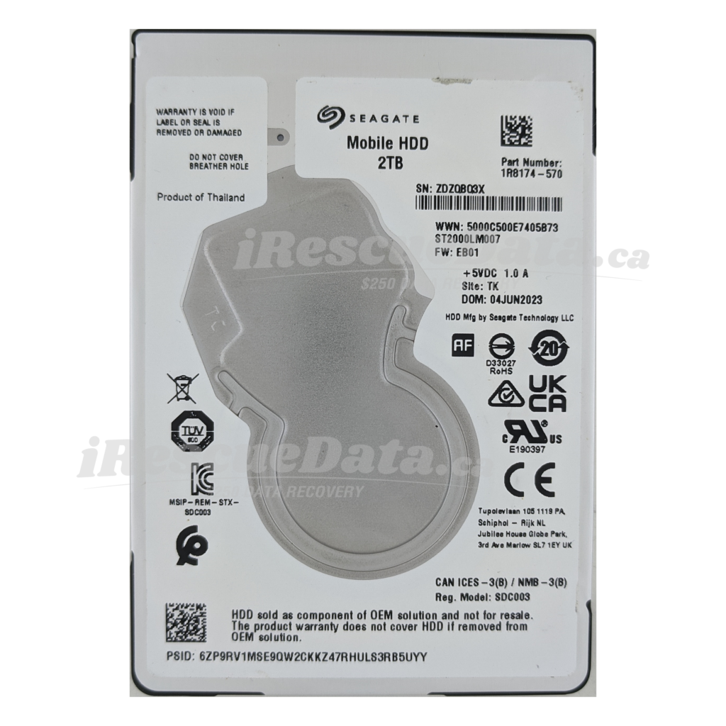 Seagate ST2000LM007-1R8174 ZDZQBQ3X