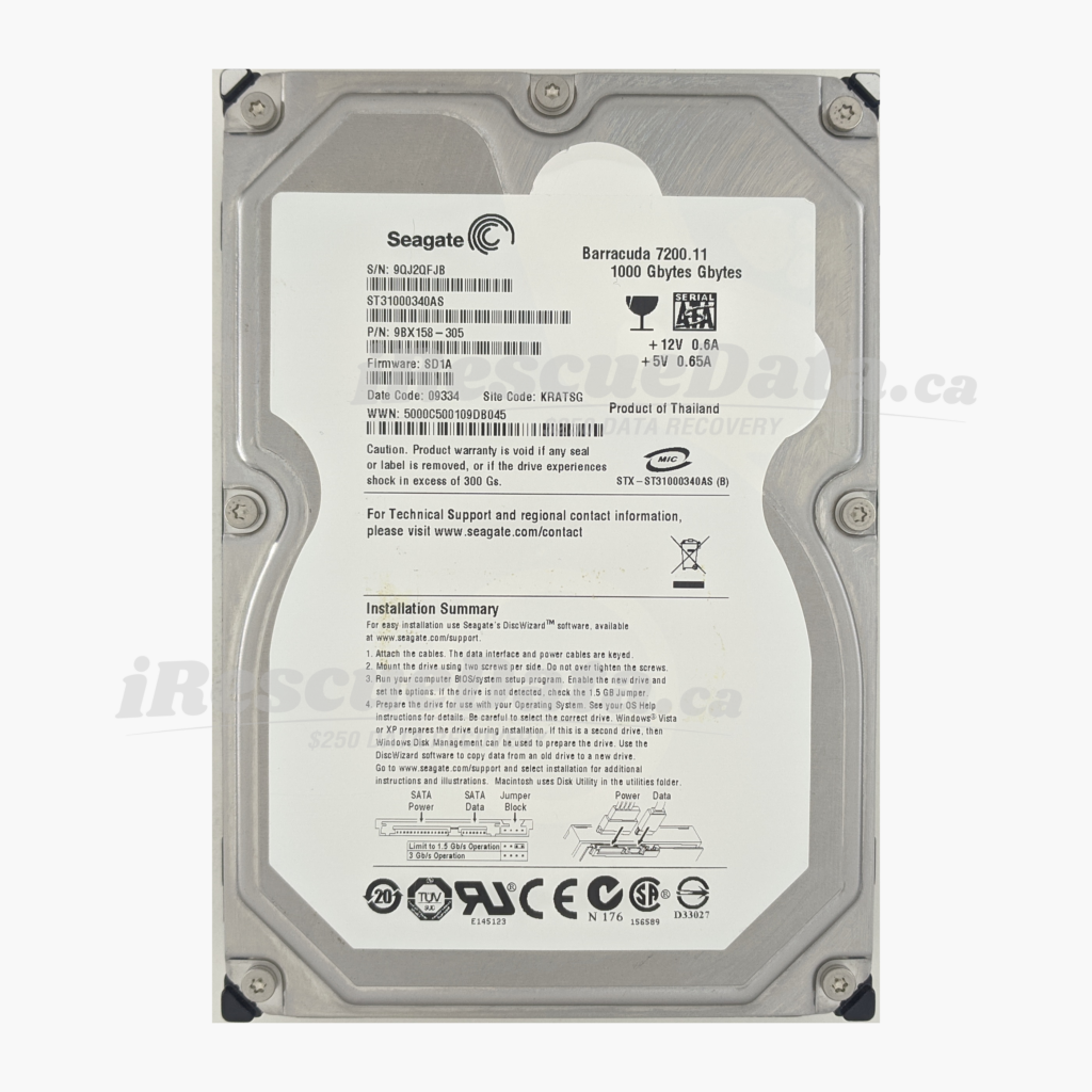 Seagate ST31000340AS 9QJ2QFJB