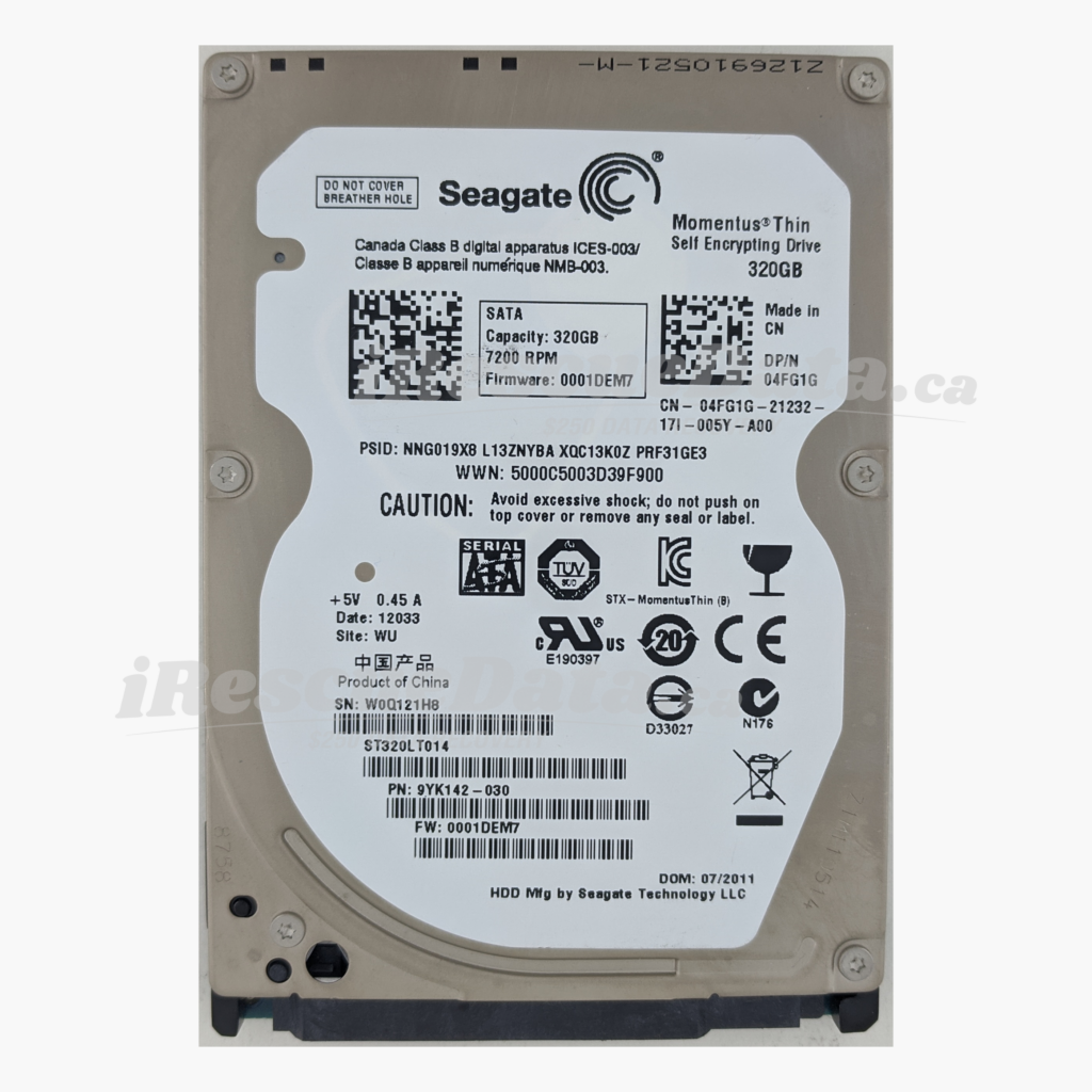 Seagate ST320LT014-9YK142 W0Q121H8
