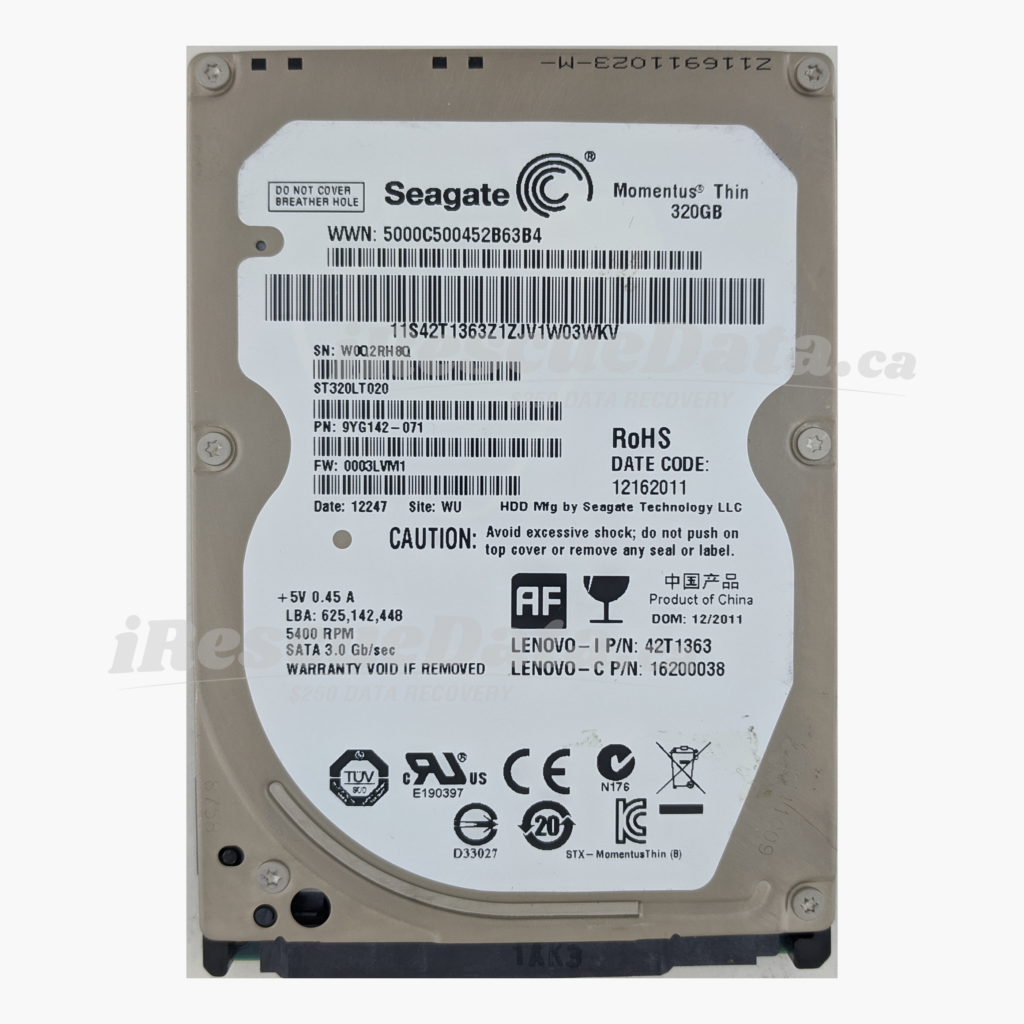 Seagate ST320LT020-9YG142 W0Q2RH8Q