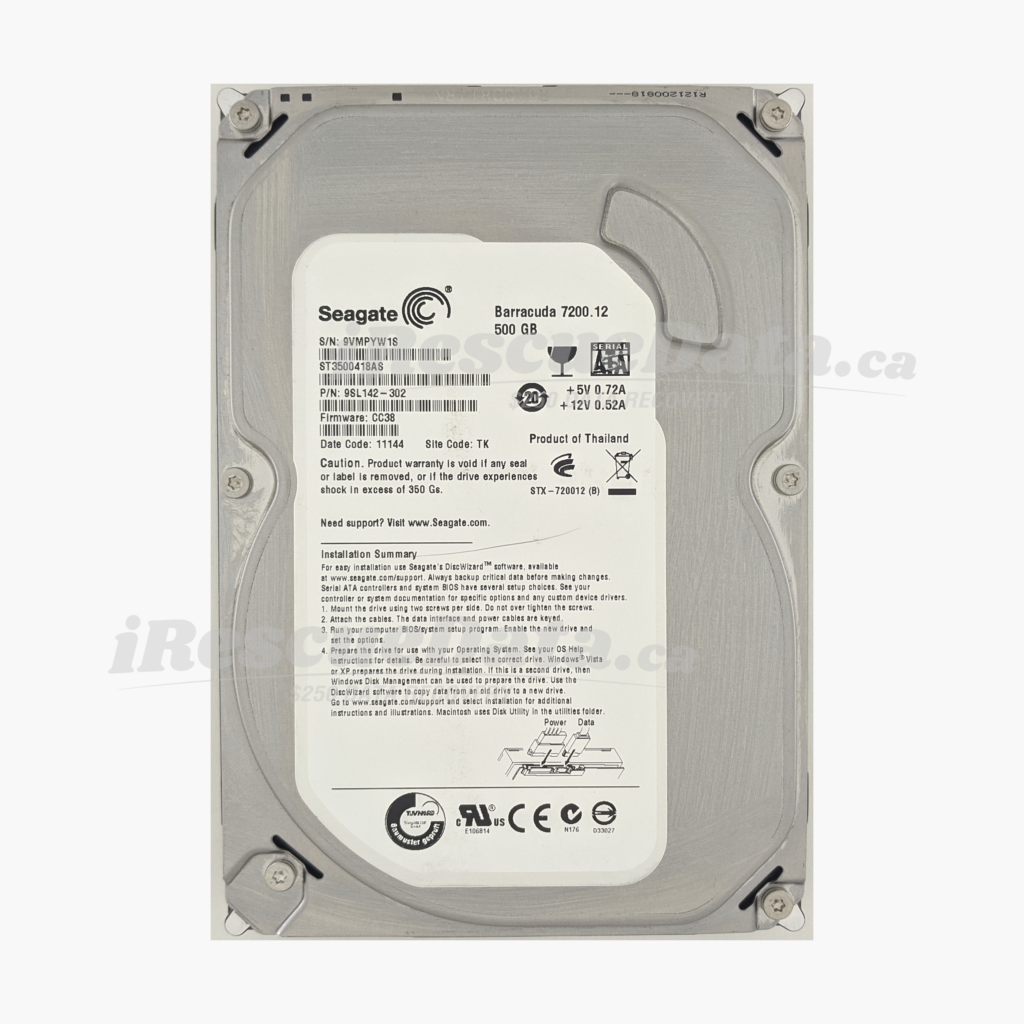 Seagate ST3500418AS 9VMPYW1S