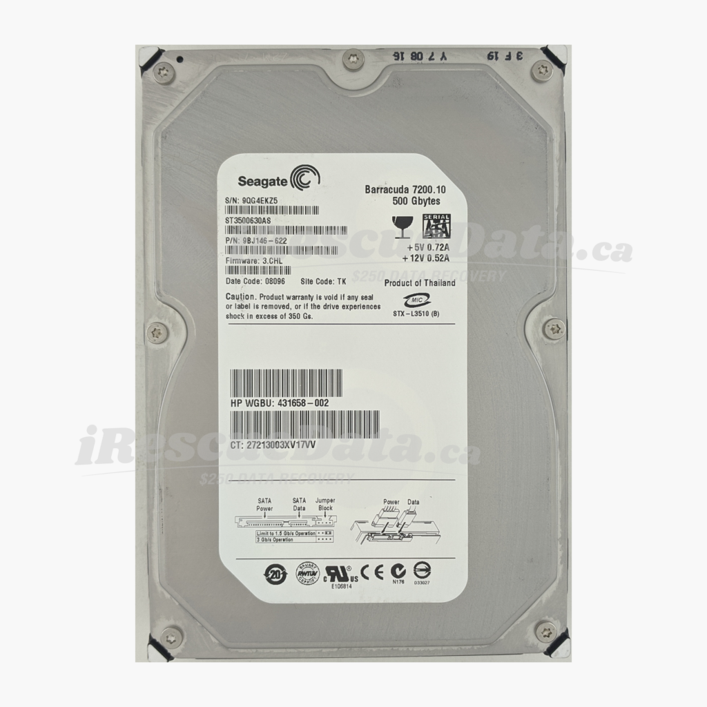 Seagate ST3500630AS 9QG4EKZ5