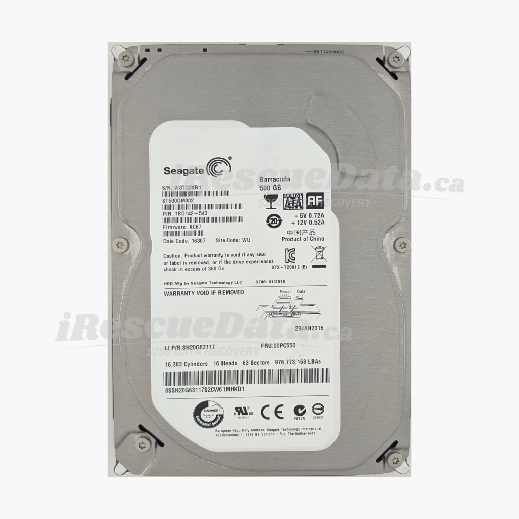 Seagate ST500DM002-1BD142 W3TQ3XR1