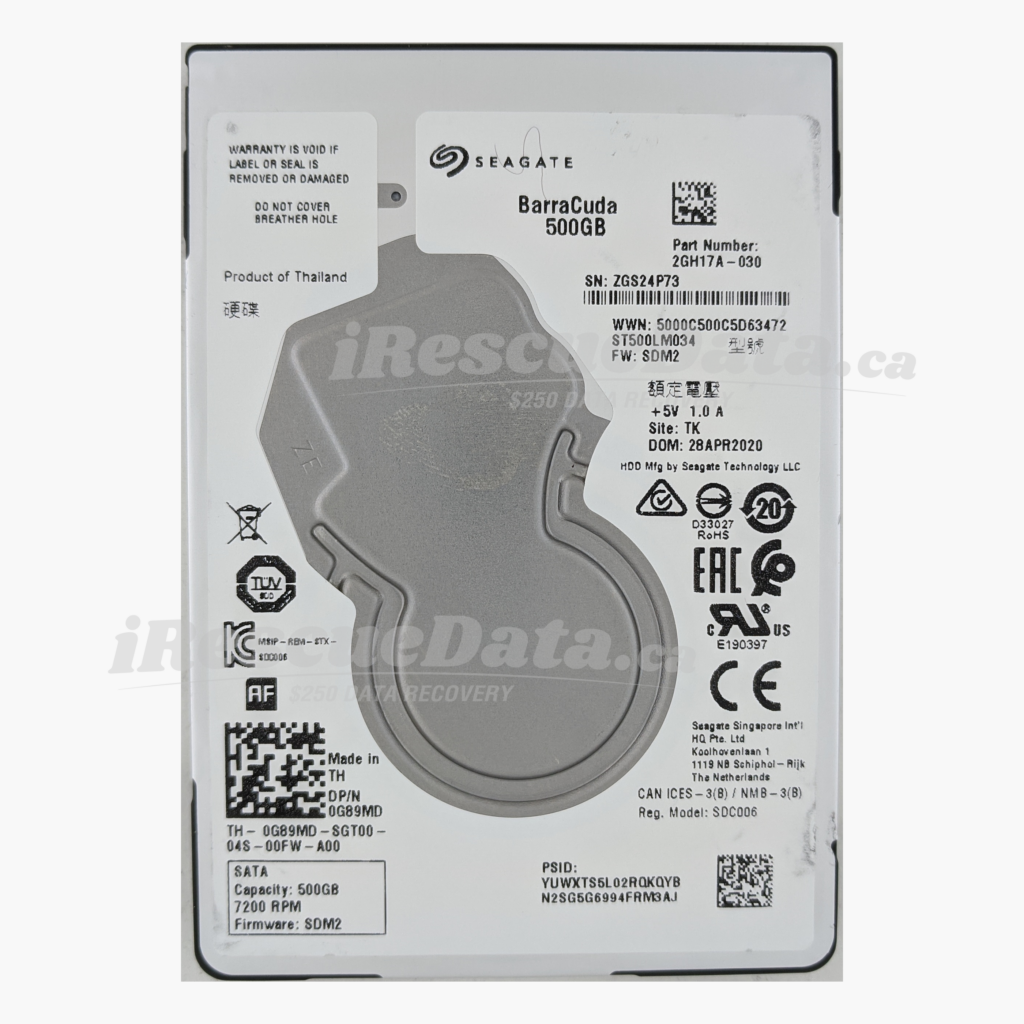 Seagate ST500LM034-2GH17A ZGS24P73