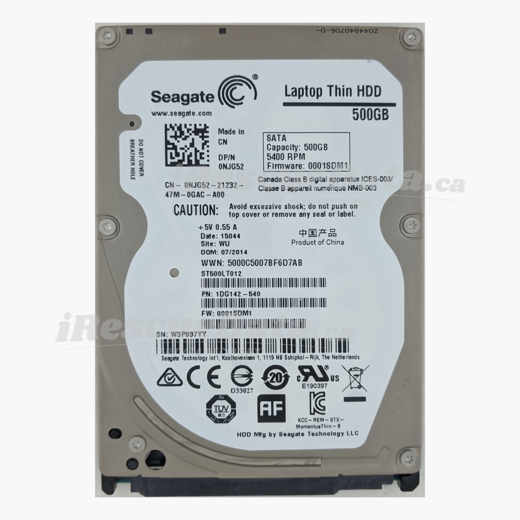Seagate ST500LT012-1DG142 W3P837YY