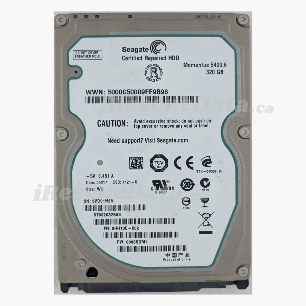 Seagate ST9320325AS 5VD01N2A