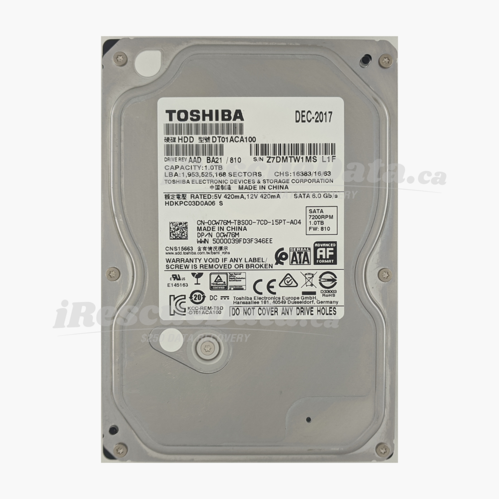 Toshiba DT01ACA100 Z7DMTW1MS