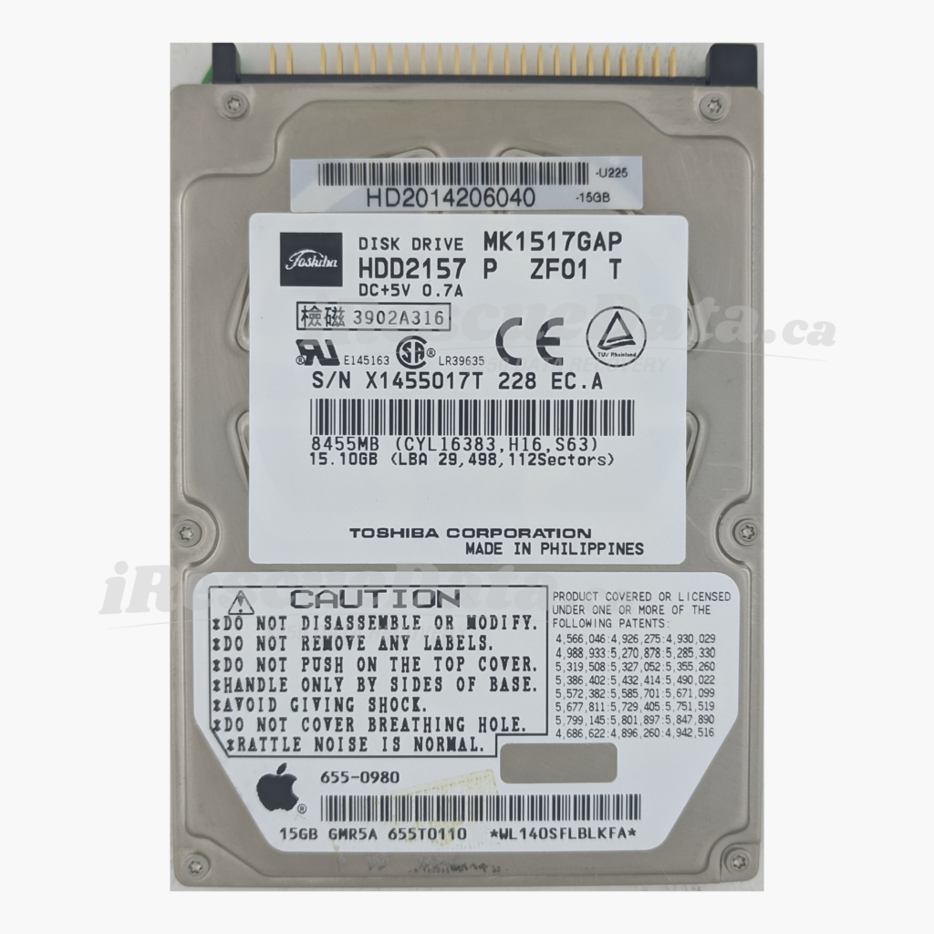 Toshiba MK1517GAP X1455017T