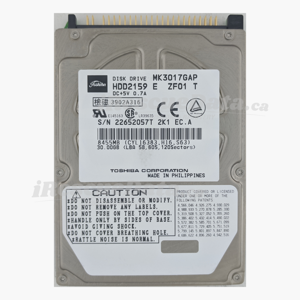 Toshiba MK3017GAP 22652057T