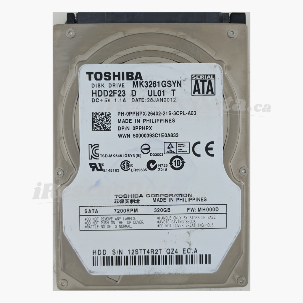 Toshiba MK3261GSYN 12STT4R2T