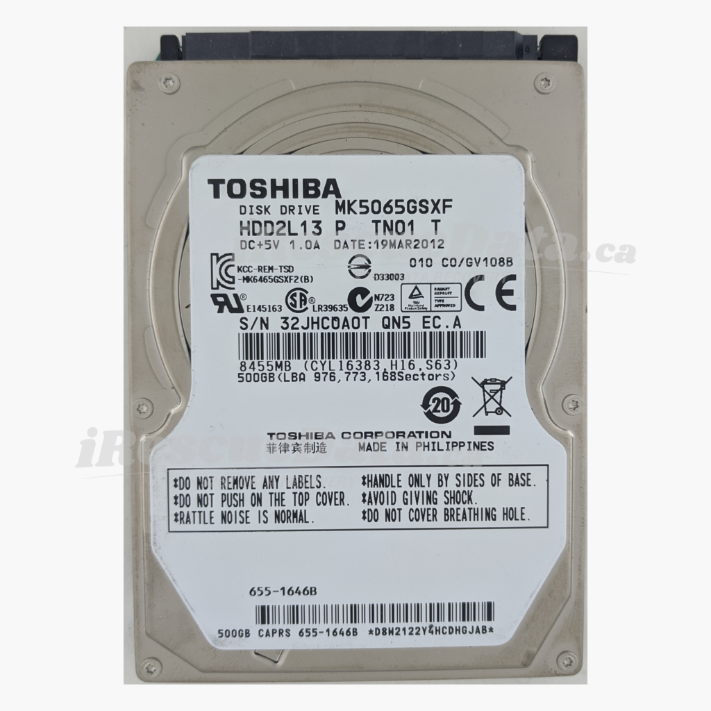 Toshiba MK5065GSXF 32JHCOA0T