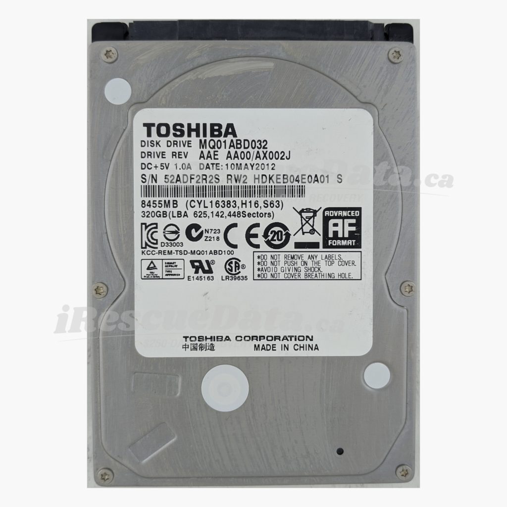 Toshiba MQ01ABD032 52ADF2R2S