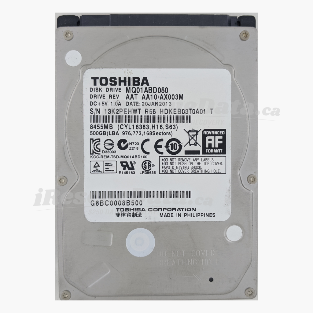Toshiba MQ01ABD050 13K2PEHWT