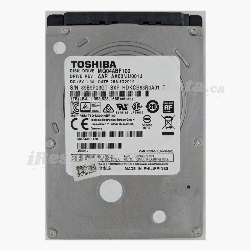 Toshiba MQ04ABF100 89S9P29GT