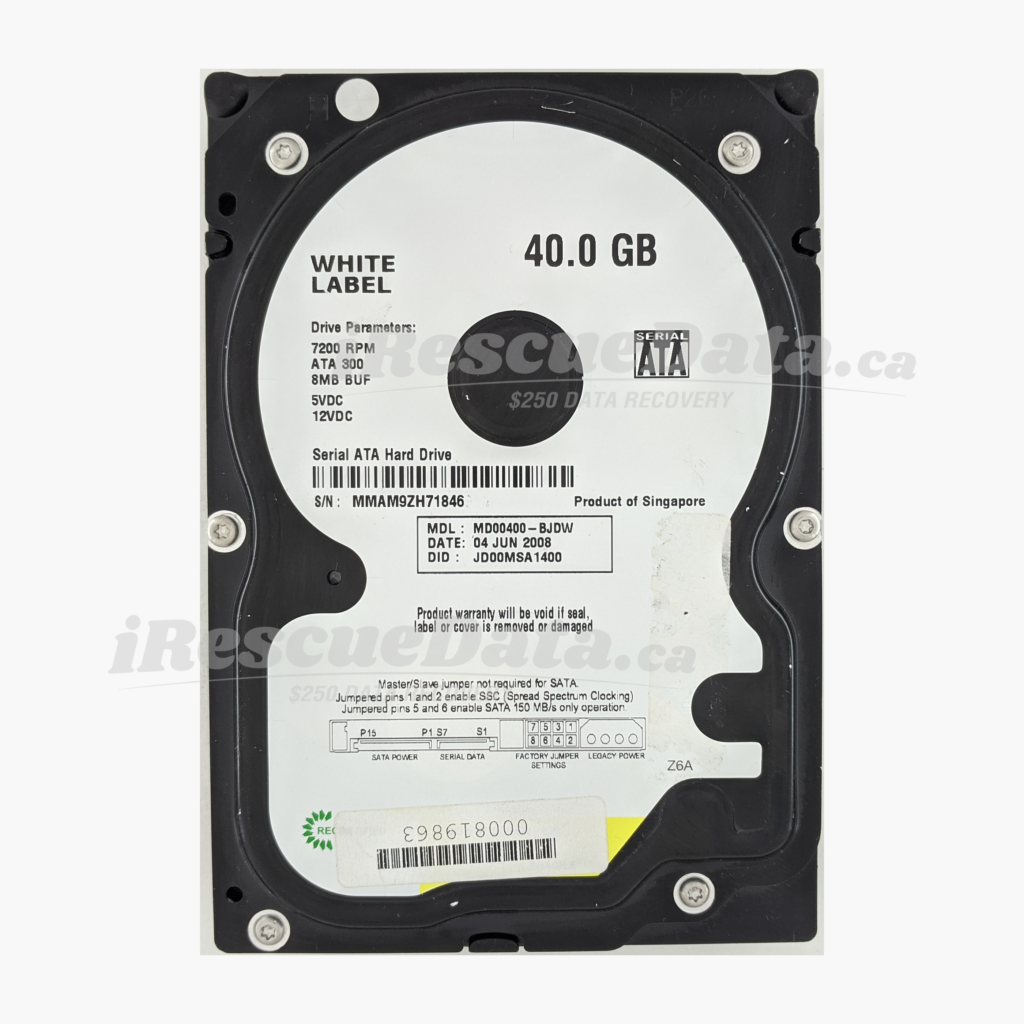 WD MD400JD-00MSA1 MMAM9ZH71846
