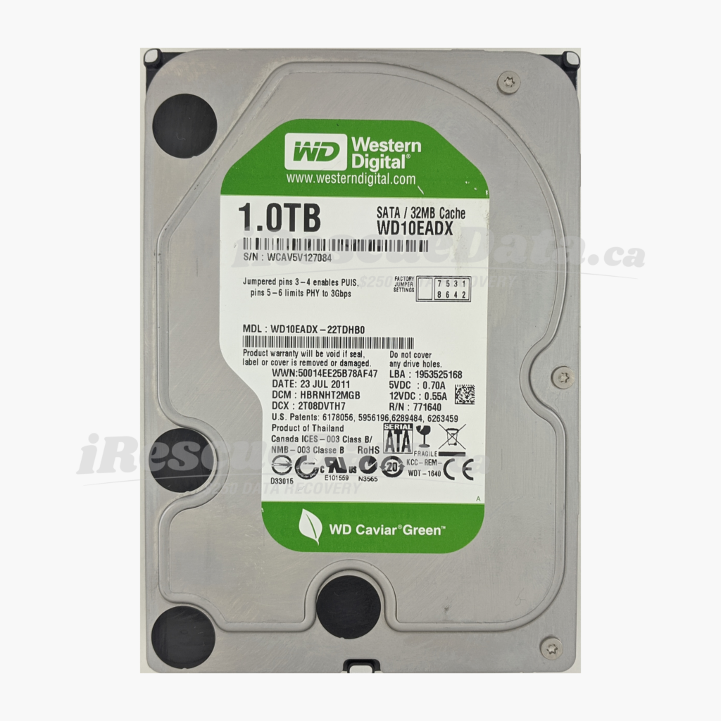 WD WD10EADX-22TDHB0 WCAV5V127084