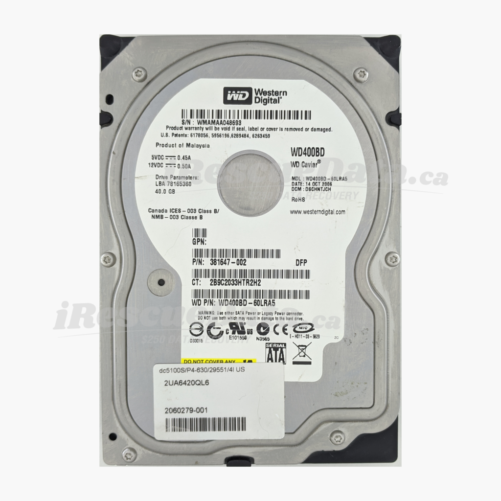 WD WD400BD-60LRA5 WMAMAA048693