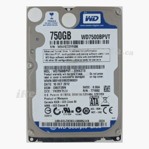 WD WD7500BPVT-22HXZT3 WX41E72YF086