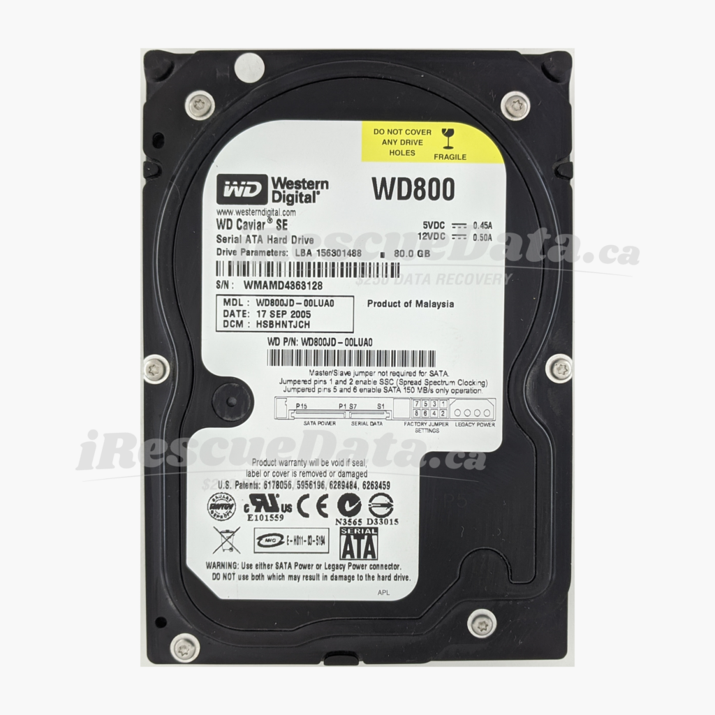 WD WD800JD-00LUA0 WMAMD4363128